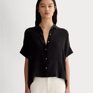 Everlane The Boxy Shirt in Silk